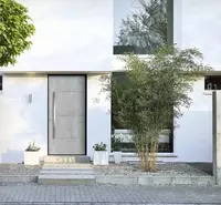 ПВХ дверь 76-мм системы: Дверь для жилых домов Kömmerling 76 AluClip. Platinum Standart