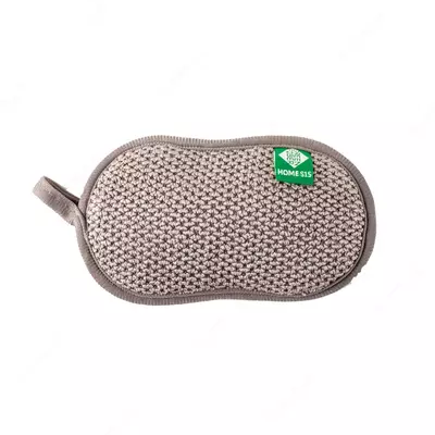 Губка для мытья посуды Green Fiber Home S15, 15.5х9 см (#06103, серый)