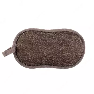 Губка для мытья посуды Green Fiber Home S15, 15.5х9 см (#06103, серый)