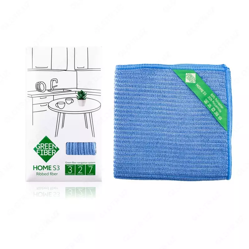 Tolali tolali Green Fiber Home S3, 30x30 sm (#06027, koʻk)