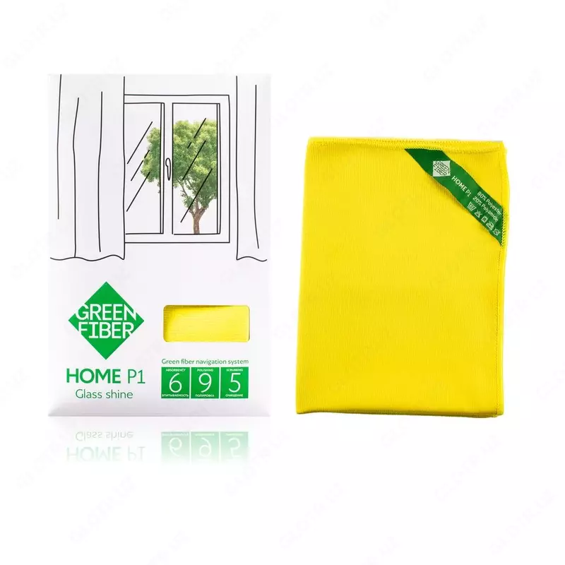 Файбер для стекла Green Fiber Home P1, 40х30 см (#06012, желтый)