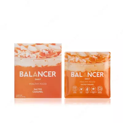 Коктейль BALANCER DAILY со вкусом "Соленая карамель", 10 саше х 52 гр (#01211)