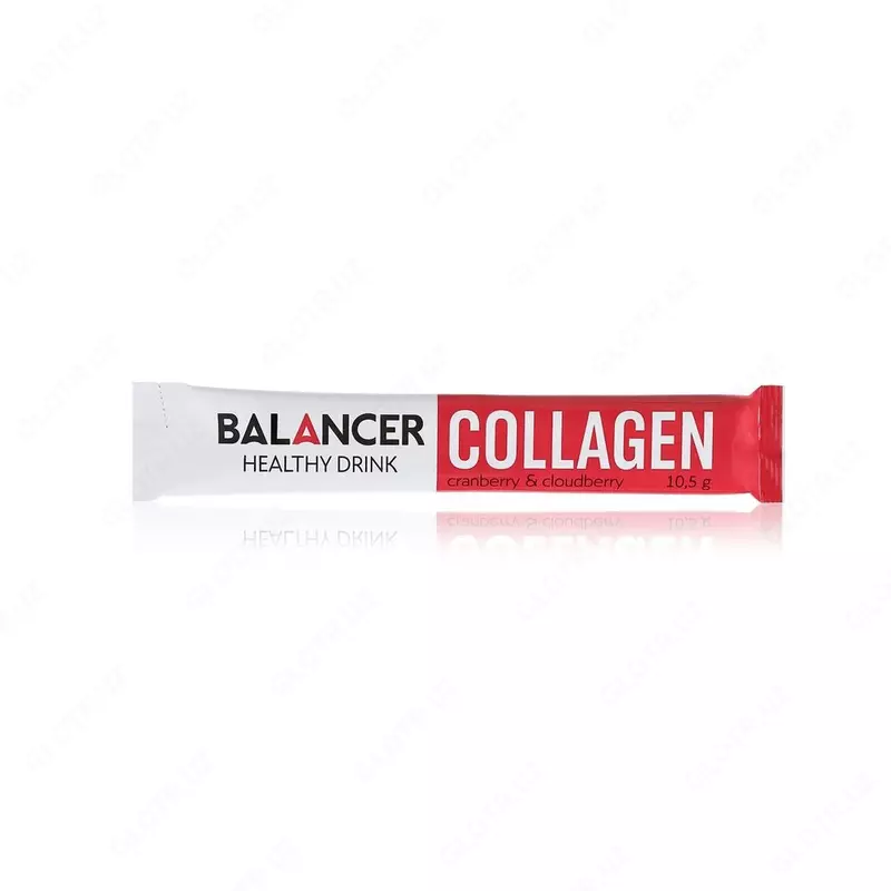 Напиток BALANCER COLLAGEN со вкусом "Клюква-Морошка", 10 стиков х 10,5 г (#01225)