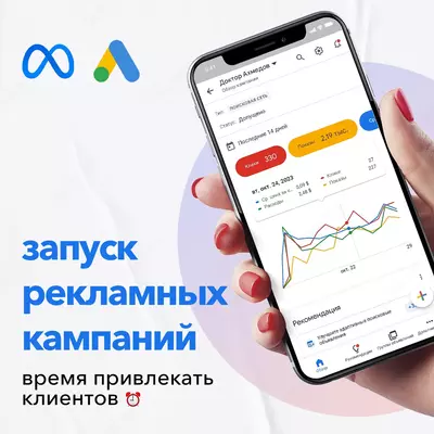 Запуск рекламных кампаний в Google | Yandex | Instagram | Facebook