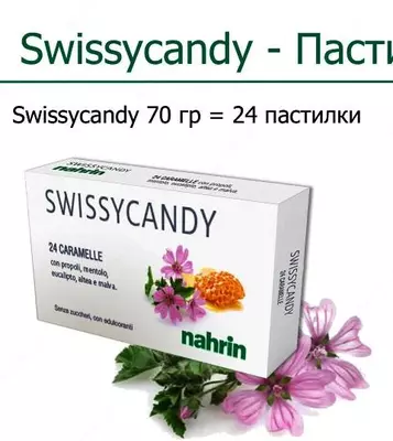 Леденцы для горла "Swisscandy" Swiss Nahrin Швейцария