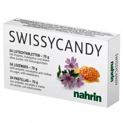 Леденцы для горла "Swisscandy" Swiss Nahrin Швейцария