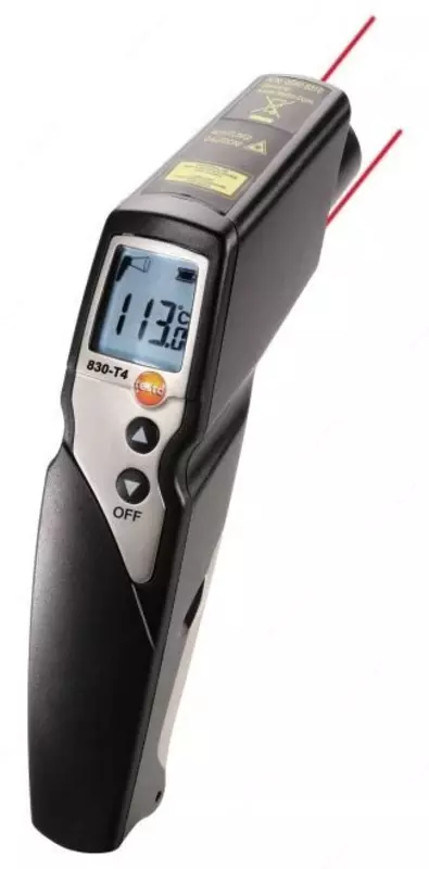 testo 830-T4 - Инфракрасный термометр с 2-х точечным лазерным целеуказателем (оптика 30:1)