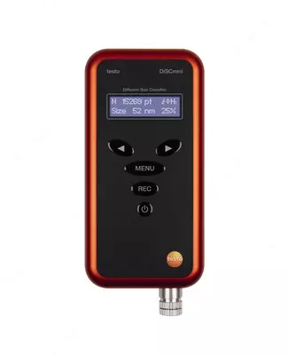 testo DiSCmini - Портативный прибор для измерения концентрации наночастиц в воздухе