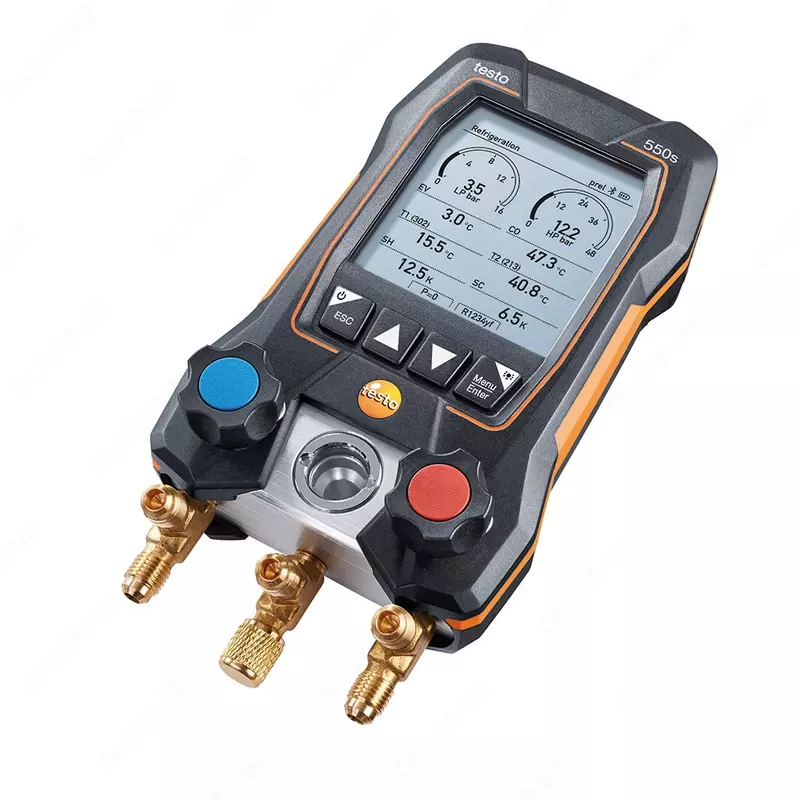 testo 550s – Умный цифровой манометрический коллектор с 2-х ходовым блоком клапанов и Bluetooth