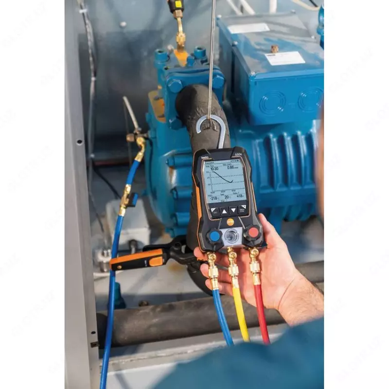testo 550s – Умный цифровой манометрический коллектор с 2-х ходовым блоком клапанов и Bluetooth