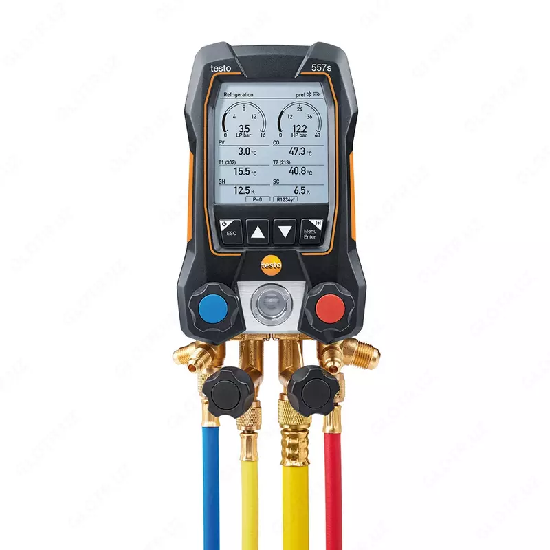 testo 557s - Умный цифровой манометрический коллектор с 4-х ходовым блоком клапанов и с Bluetooth