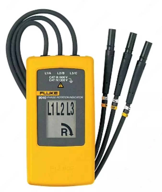 ИНДИКАТОР ЧЕРЕДОВАНИЯ ФАЗ И ВРАЩЕНИЯ ЭЛЕКТРОДВИГАТЕЛЯ FLUKE 9062