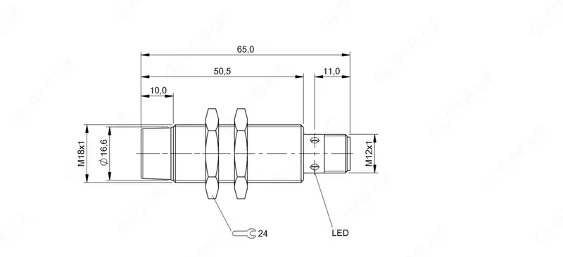 Индуктивный датчик расстояния Balluff BAW M18MG-UAC16F-S04G-K