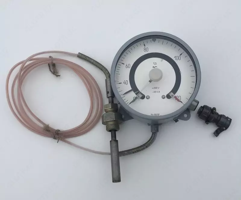 Термометр манометрический показывающий электроконтактный ТКП-160Эк