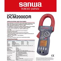 DCM2000DR — токовые клещи True RMS - от 100 сум