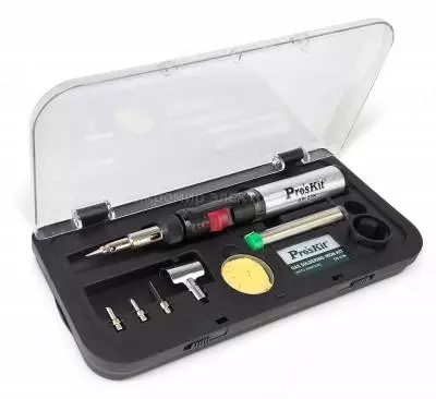 ProsKit GS-23K — газовый паяльник 3 в 1 (керамический нагреватель) с автоподжигом с набором насадок в футляре
