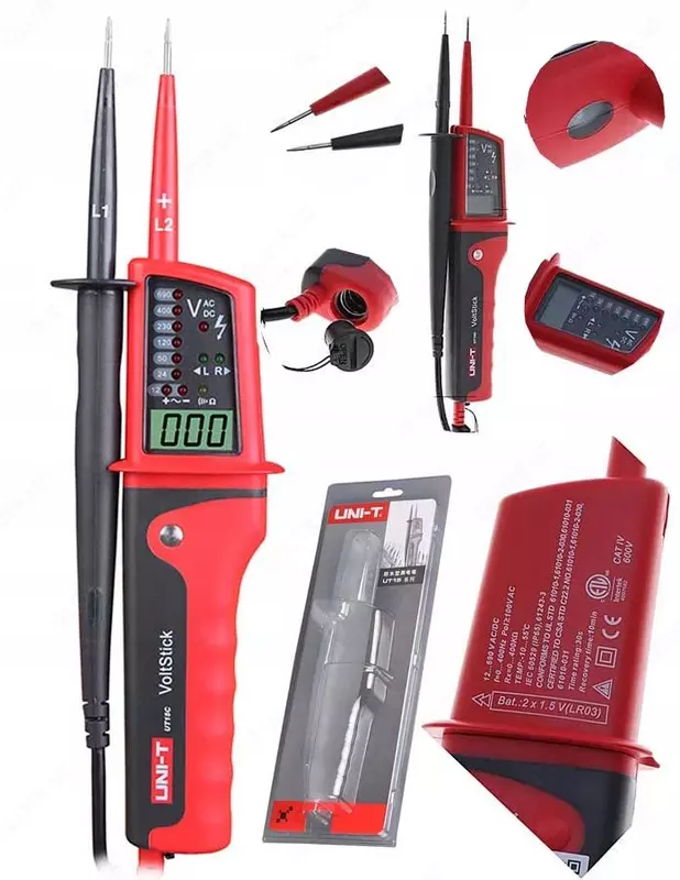 UNI-T UT15C — многофункциональный детектор напряжения
