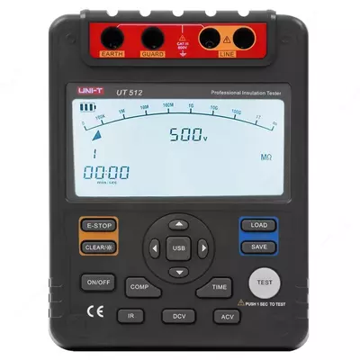 UNI-T UT512 — измеритель сопротивления изоляции цифровой, порт USB