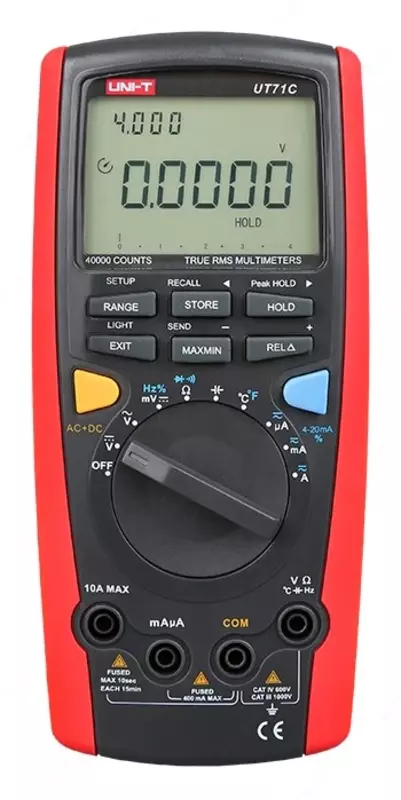 UNI-T UT71C — мультиметр цифровой с автодиапазоном, TRUE RMS, порт USB
