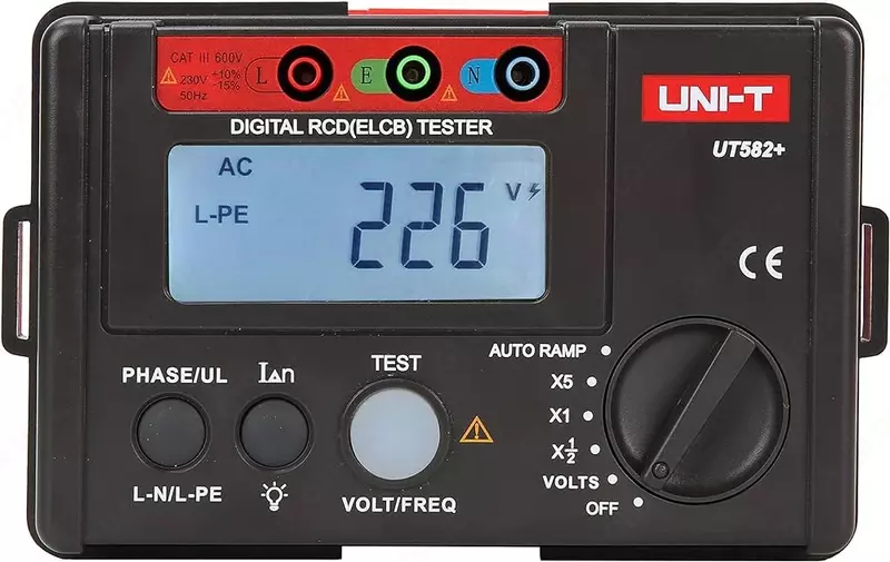 UNI-T UT582+ — тестер УЗО цифровой
