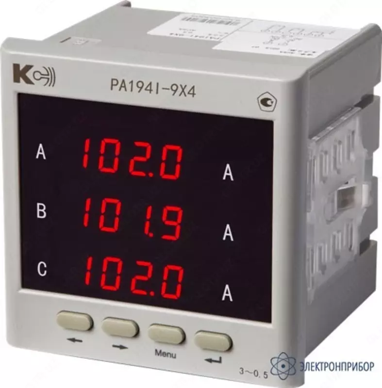 PA194I-9X4 — амперметр 3-канальный (общепромышленное исполнение)
