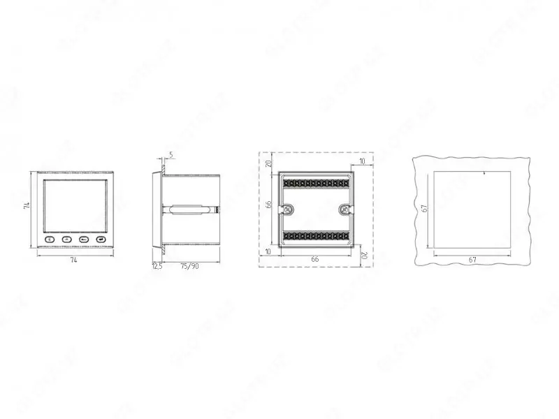 PS194Q-3X1 — варметр (базовая модификация)