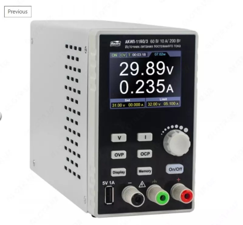 АКИП-1160/2 — источник питания постоянного тока