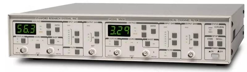 SR650 — фильтр нижних/верхних частот (полосовой) программируемый двухканальный