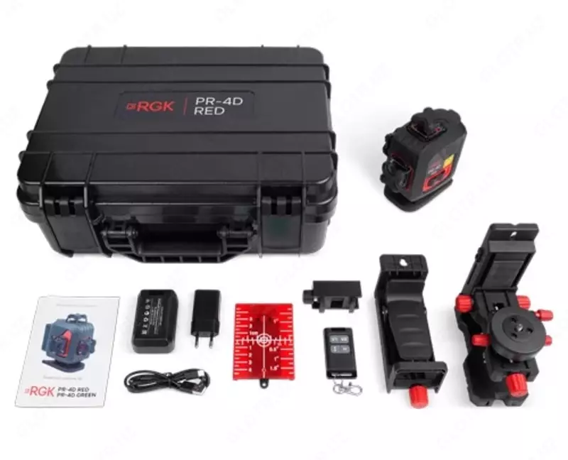 RGK PR-4D Red — лазерный уровень с красным лучом