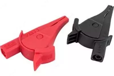 UNI-T UT-C02A — крокодил (комплект красный/черный), CAT III 1000V/CAT IV 600V 10А