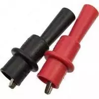 UNI-T UT-C05A(M4) — крокодил в кожухе на резьбе (комплект красный/черный)