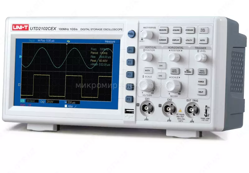UNI-T UTD2102CEX+ —  осциллограф цифровой