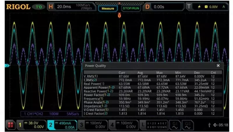 MSO5000-PWR — опция анализа мощности
