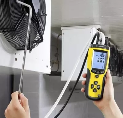 Trotec TA400 — дифманометр с трубкой Пито