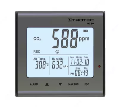 Trotec BZ30 — логгер температуры, влажности и углекислого газа