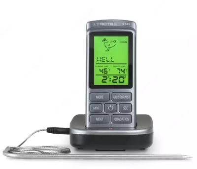 Trotec BT40 — пищевой термометр для гриля с проникающим зондом