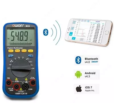 B33 — мультиметр цифровой с Bluetooth
