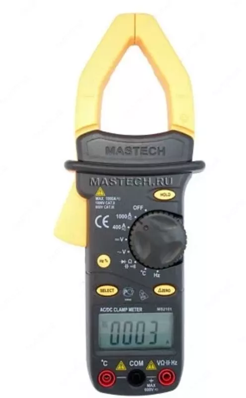 MS2101 — клещи токоизмерительные цифровые автоматические