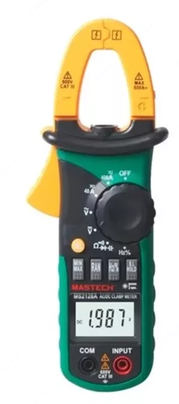 MS2128A — клещи токоизмерительные цифровые