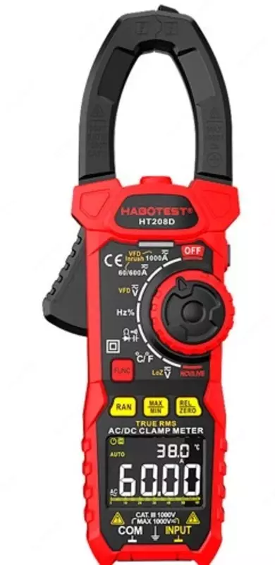 HT208D — токовые клещи True RMS AC/DC