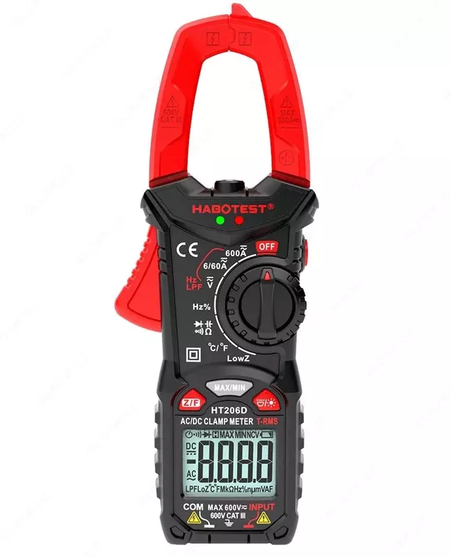 HT206D — клещи токоизмерительные True RMS AC/DC