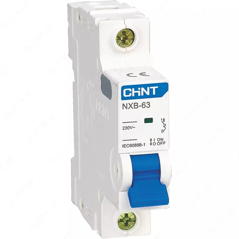Автоматический выключатель NXB-63 1P 25A 6кА х-ка С (CHINT)