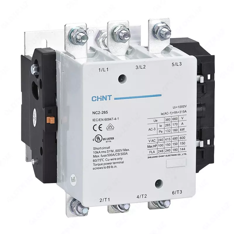 Контактор электромагнитный NC2-265 265A CHINT 220V