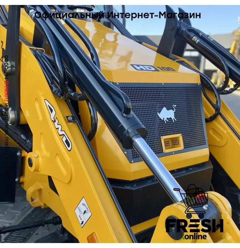 Новый экскаватор-погрузчик Bull HD 100