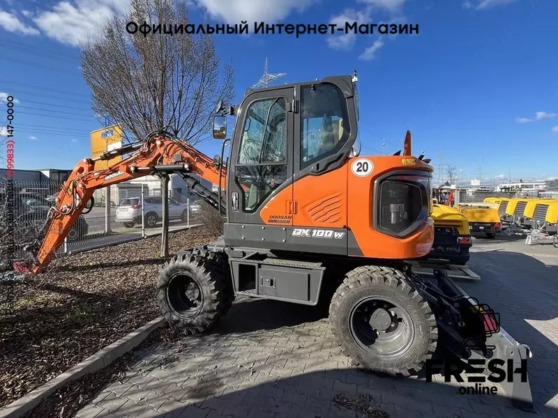 Колесный экскаватор Doosan DX 100 W-7