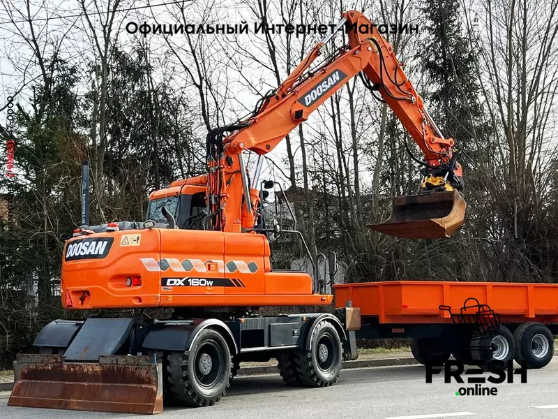 Колесный экскаватор Doosan DX160W