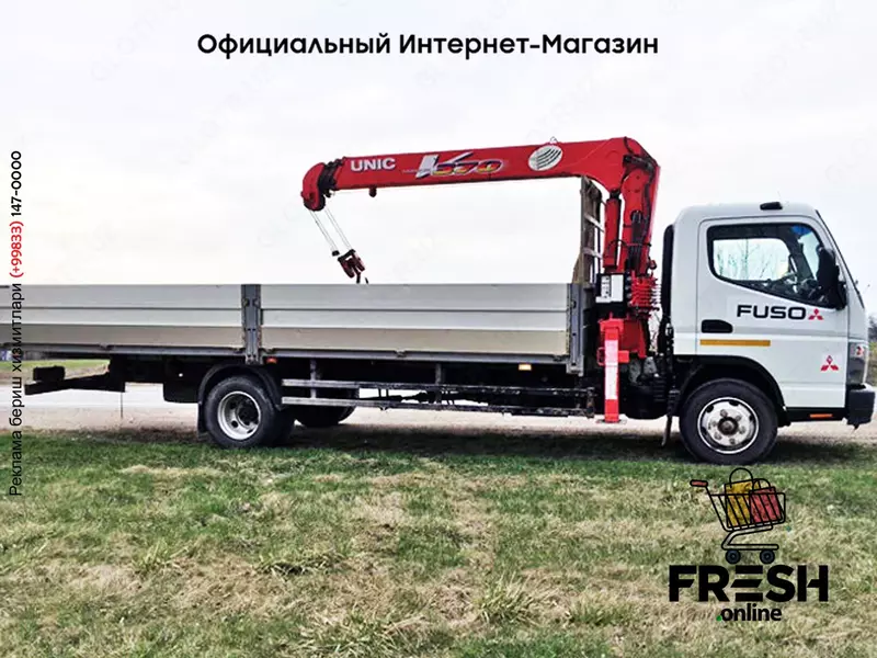 Кран-манипулятор FUSO Canter с КМУ UNIC 374