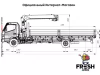 "Fresh online"©️ - Кран-манипулятор FUSO Canter с КМУ UNIC 374