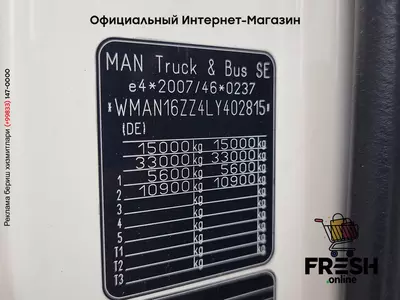 MAN TGM 15.290 4X2 закрытый Грузовик