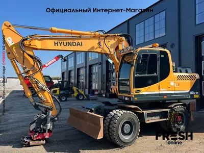 Колёсный экскаватор Hjulgrävare Hyundai 180W-9A